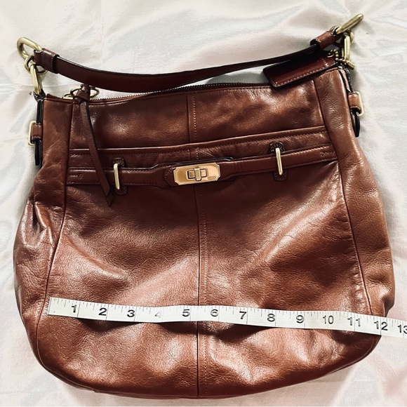 Like New Coach Chelsea Leather Ashlyn Hobo Walnut - Picture 3 of 7